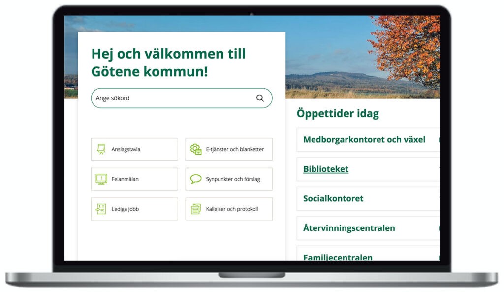 Götene kommun skärmbild