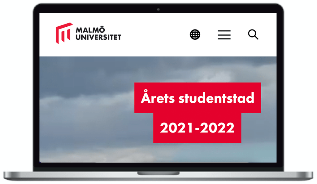 Malmö universitets webbplats